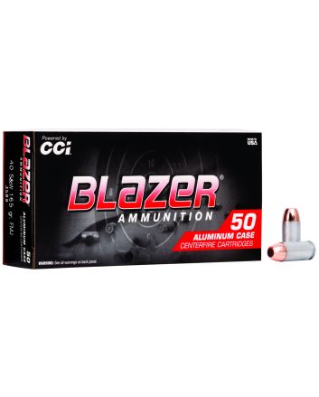 CCI 3589 Blazer Handgun 40S&amp;W 165gr Total Metal Jacket 50 Per Box/20 Case