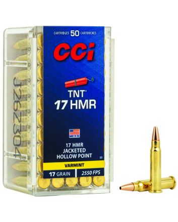 CCI 0053 TNT17HMR 17gr Jacketeded Hollow Point 50 Per Box/40 Case