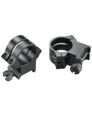 Weaver Mounts 49049 Quad Lock Detachable RingsMatte Black 1" Extra High