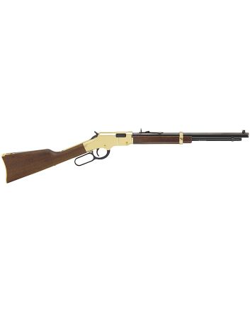 Henry H004Y Golden BoyYouth 22 Short/ 22 Long/ 22 LR 12 LR/16 Short Capacity, 17" Barrel, Brasslite Metal Finish, American Walnut Stock, Right Hand