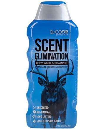 Code Blue OA1308 Body Wash/Shampoo Scent Eliminator Odorless 12 oz Squeeze Bottle