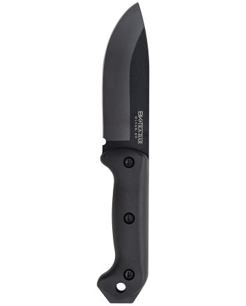Ka-Bar BK2 Becker Campanion 5.25" Fixed Clip Point Drop Point Plain Black 1095 Cro-Van Blade, Black Ultramid Handle, Includes Sheath