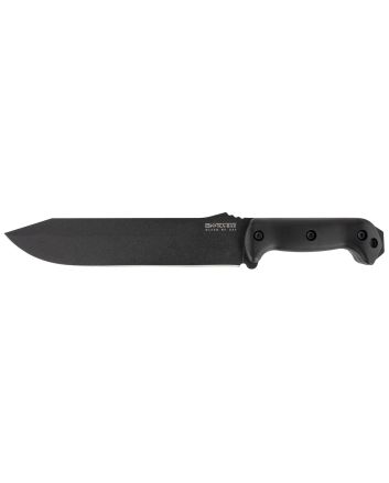 Ka-Bar BK9 Becker Combat Bowie 9.25" Fixed Clip Point Plain Black 1095 Cro-Van Blade, Black Ultramid Handle, Includes Sheath