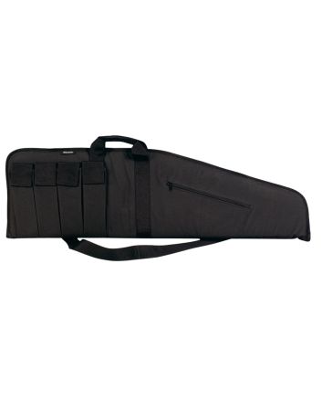 Bulldog BD423 Extreme Tactical25" Black Water-Resistant Nylon, Tricot Lining, 4 External Velcro Magazine Pouches, Soft Padding
