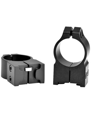 Warne 2R7M MaximaMatte Black Steel 1" Tube High,Fits Ruger M77/Hawkeye/Super Redhawk
