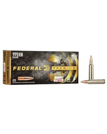 Federal P223S Premium223Rem 55gr Barnes TSX 20 Per Box/10 Case