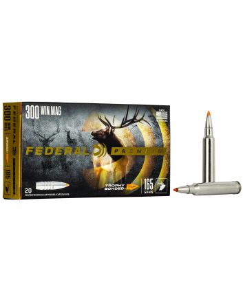 Federal P300WTT2 Premium300Win Mag 165gr Trophy Bonded Tip 20 Per Box/10 Case