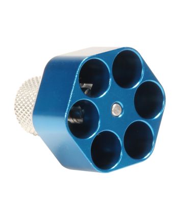 Pachmayr 02652 Competition Speedloader made of Aluminum with Blue Finish for S&amp;W K Frame Holds up to 6rds