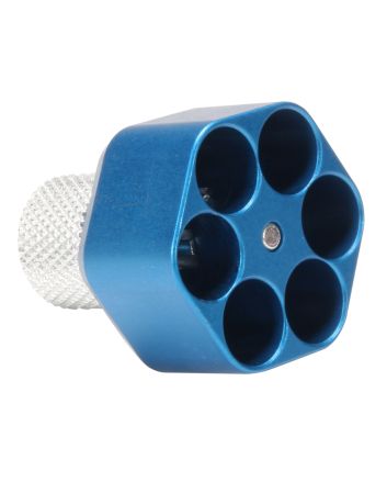 Pachmayr 02654 Competition Speedloader made of Aluminum with Blue Finish for S&amp;W L Frame Holds up to 6rds