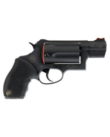 Taurus 2441031TC Judge Public Defender Small Frame 45 Colt (LC) 410 Bore 5rd 2" Matte Black Oxide Steel Barrel, Cylinder &amp; Frame, Black Ribber Grip, Transfer Bar Safety, Exposed Hammer