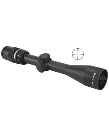 Trijicon 200002 AccuPointBlack Hardcoat Anodized 3-9x 40mm 1" Tube Illuminated Duplex Crosshair w/Green Dot Reticle