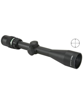 Trijicon 200005 AccuPointBlack Hardcoat Anodized 3-9x40mm 1" Tube, Illuminated Mil-Dot Crosshair w/Green Dot Reticle