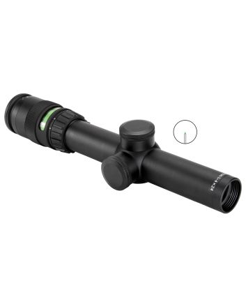 Trijicon 200057 AccuPointBlack Hardcoat Anodized 1-4x 24mm 30mm Tube Illuminated Green Triangle Post Reticle
