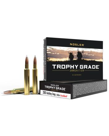 Nosler 60043 Trophy Grade280Ackley Improved 140gr Nosler AccuBond 20 Per Box/10 Case