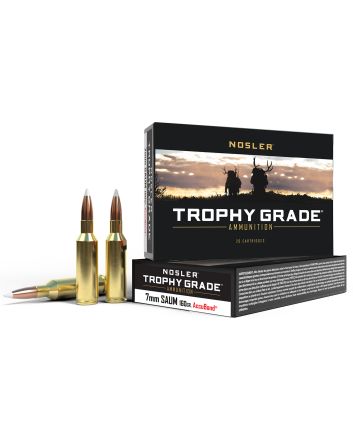 Nosler 60045 Trophy Grade7mmRemSA UltraMag 160gr Nosler Spitzer Partition 20 Per Box/10 Case