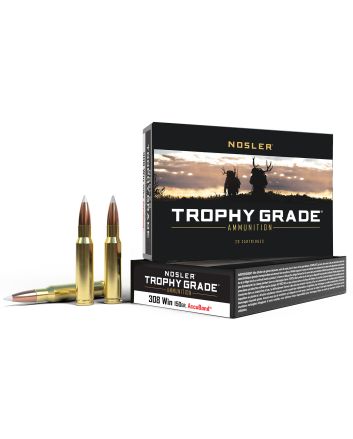 Nosler 60056 Trophy Grade308Win 150gr Nosler AccuBond 20 Per Box/10 Case