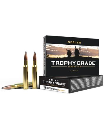Nosler 60055 Trophy Grade30-06Springfield 150gr Nosler Spitzer Partition 20 Per Box/10 Case