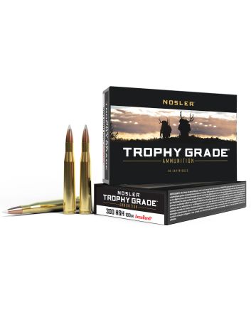 Nosler 60060 Trophy Grade300H&amp;HMag 180gr Nosler AccuBond 20 Per Box/10 Case