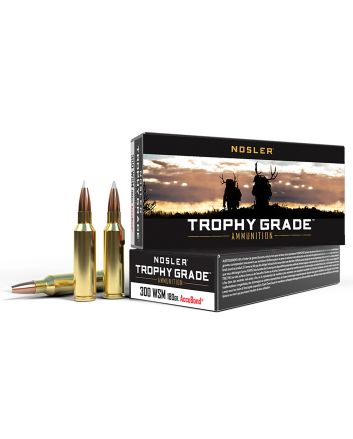 Nosler 60063 Trophy Grade300WSM 180gr Nosler AccuBond 20 Per Box/10 Case