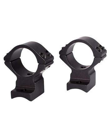 Talley 94X725 Scope Mount/Ring ComboExtended Black Anodized 1" Tube Savage Round Receiver with AccuTrigger (110 Series/A17/A22) Medium Rings