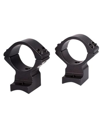 Talley 74X725 Scope Mount/Ring ComboExtended Black Anodized 30mm Tube Savage Round Receiver with AccuTrigger (110 Series/A17/A22) Medium Rings
