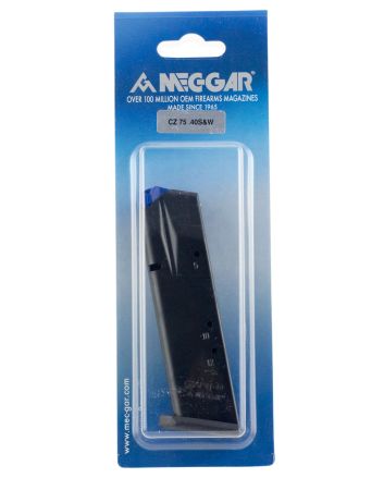 Mec-Gar MGCZ4012AFC StandardBlued w/ Anti-Friction Coating Detachable 12rd 40 S&amp;W for CZ 75B/Shadow 2/75 SP-01/Shadow 85B