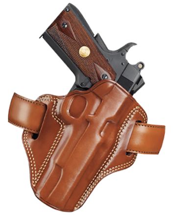 Galco CM112 Combat MasterOWB Tan Leather Belt Slide Fits S&amp;W K Frame Fits Ruger Security-Six Right Hand