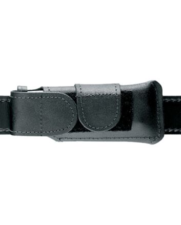 Safariland 123832 Horizontal Mag PouchSingle Leather Hook &amp; Loop Compatible With Glock 17/19/22/23/34/35