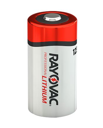 Rayovac RL123A2 123A LithiumSilver/Red 3 Volts 1,500 mAh (2) Single Pack