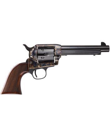 Taylors &amp; Company 4110DE Smoke Wagon Deluxe 45 Colt (LC) 6rd 5.50" Blued Cylinder &amp; Barrel Color Case Hardened Steel Frame Checkered Walnut Grip (Taylor Tuned)