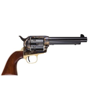 Taylors &amp; Company 550847 Ranch Hand45 Colt (LC) Caliber with 5.50" Blued Finish Barrel, 6rd Capacity Blued Finish Cylinder, Color Case Hardened Finish Steel Frame &amp; Walnut Grip