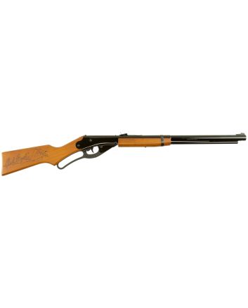 Daisy 991938803 Red Ryder Youth Spring Piston 177 650rd Reservoir Smooth Bore Steel Barrel, Black Receiver, Blade &amp; Ramped Front/Fixed Open Rear Sights, Hardwood Stock, Crossbolt Trigger Block Safety