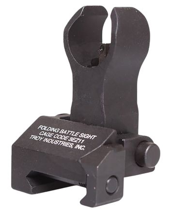 Troy Ind SSIGFBSFHBT02 Tritium Front Folding BattleSight HKBlack Hardcoat Anodized for HK