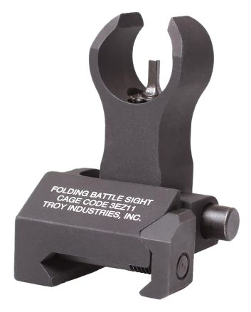 Troy Ind SSIGFBSFHBT00 Front Folding BattleSight HKBlack Hardcoat Anodized