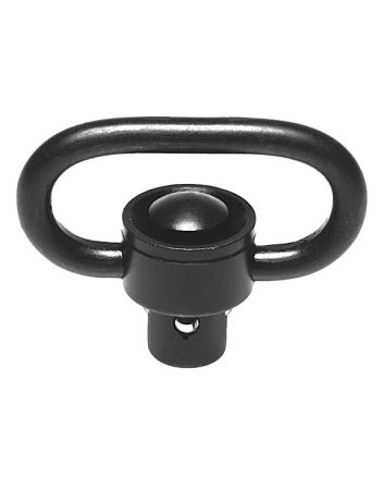 Troy Ind SMOUSSQ00BT00 SSQD Swivel 1" Push Button Black Stainless Steel