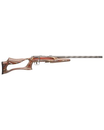 Savage Arms 92750 93 BSEV Full Size 22 WMR 5+1 21" Matte Heavy Spiral Fluted Barrel, Matte Stainless Steel Drilled &amp; Tapped Receiver, Royal Jacaranda Thumbhole Laminate Stock, Right Hand