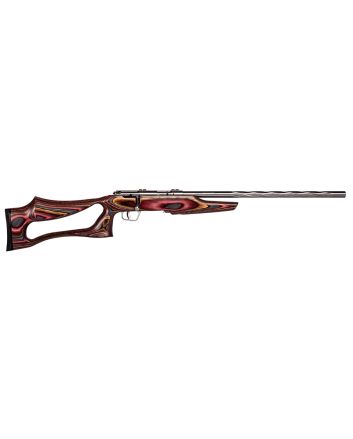 Savage Arms 25740 Mark II BSEV Full Size 22 LR 5+1 21" Satin Spiral Fluted Barrel, Satin Drilled &amp; Tapped Stainless Steel Receiver, Royal Jacaranda Thumbhole Laminate Stock, Right Hand
