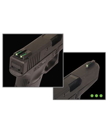 TruGlo TG131MPT TFOGreen/Tritium/Fiber Optic Front Sight-Yellow/Tritium/Fiber Optic Rear Sight Smith &amp; Wesson M&amp;P