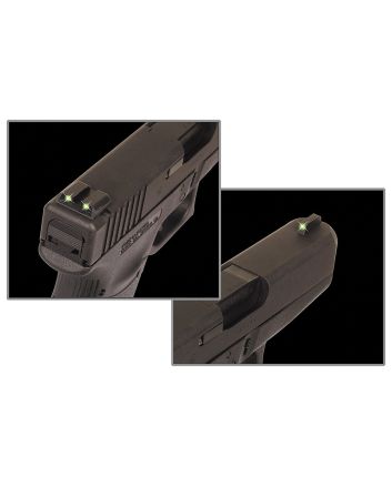 TruGlo TG231MP TritiumBlack | Green Tritium Front Sight Green Tritium Rear Sight
