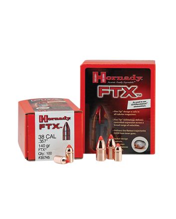 Hornady 35745 FTX38 Cal .357 140 gr Flex Tip eXpanding 100 Per Box/ 15 Case