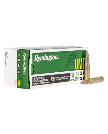 Remington Ammunition 23971 UMC Value Pack 308Win 150gr Full Metal Jacket 40 Per Box/10 Case