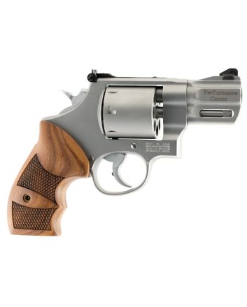 Smith &amp; Wesson 170133 Performance Center Model 627 38 S&amp;W Spl +P, 357 Mag 8rd 2.63" Stainless Steel Barrel &amp; Cylinder Matte Silver Stainless Steel Frame with Wood Grip