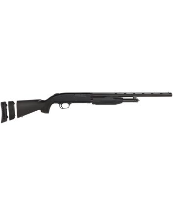 Mossberg 50485 510 Super Bantam Youth 20 Gauge 3" 3+1 18.50" Vent Rib Barrel, Dual Extractors, EZ-Reach Forend, Blued Metal Finish, Synthetic Stock w/Adjustable LOP Spacer, Includes Accu-Set Chokes
