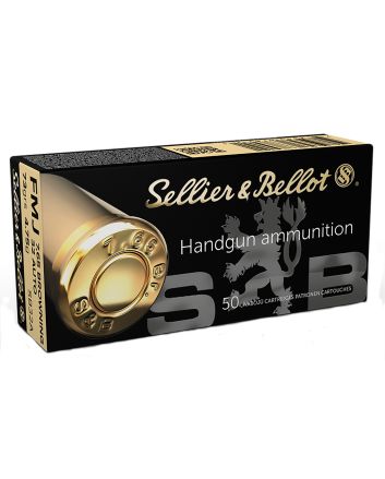 Sellier &amp; Bellot SB32A Handgun32ACP 73gr Full Metal Jacket 50 Per Box/40 Case