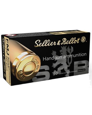 Sellier &amp; Bellot SB380A Handgun380ACP 92gr Full Metal Jacket 50 Per Box/20 Case