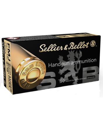 Sellier &amp; Bellot SB9A Handgun9mmLuger 115gr Full Metal Jacket 50 Per Box/20 Case