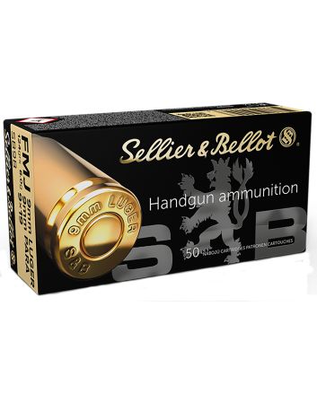 Sellier &amp; Bellot SB9B Handgun9mmLuger 124gr Full Metal Jacket 50 Per Box/20 Case