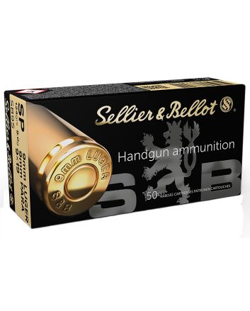 Sellier &amp; Bellot SB9S Handgun9mmLuger 124gr Soft Point 50 Per Box/20 Case