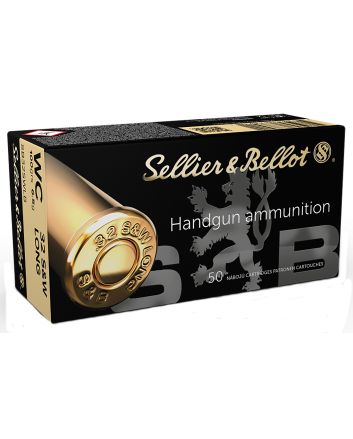 Sellier &amp; Bellot SB32SWLB Handgun32S&amp;WLong 100gr Wadcutter 50 Per Box/20 Case