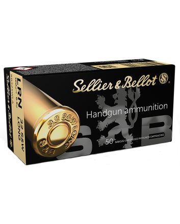 Sellier &amp; Bellot SB32SWLA Handgun32S&amp;WLong 100gr Lead Round Nose 50 Per Box/30 Case